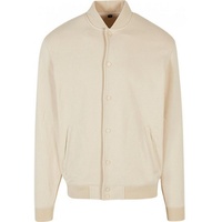 Build Your Brand Heavy Tonal College Jacke Sand M