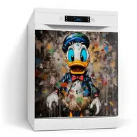 Deqori Magnetfolie für Spülmaschine 60x60 cm | Motiv Bunter
