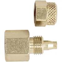 Riegler Gerade Aufschraubverschraubung, G 1/8 i., für Schlauch 6/4