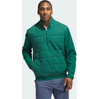 Adidas Ultimate365 Quilted Dwr Half Zip Pullover dunkelgrün M