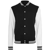 Build Your Brand Sweat College Jacke Black / White