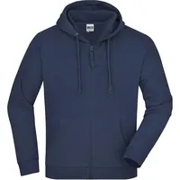 James & Nicholson Kapuzen-Sweatjacke JN059, - L - navy