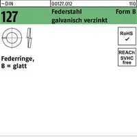 Reyher Federring DIN 127 B 3,5 Federstahl galv.verz. 100