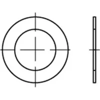 Industrial Quality Supplies DIN 988 Stahl 9 x 15