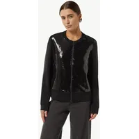 Comma, Sweatshirt Jacke, schwarz, 36