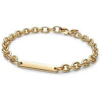 Pandora 569523C00 Damenarmband mit Gravurschild Goldfarben, 18 cm