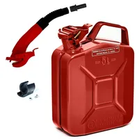 Bw BW® Kraftstoffkanister Metall Benzinkanister 5 Liter mit Ausgießer