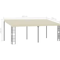 VidaXL Wand-Pavillon 3 x 6 m inkl. 4 Seitenteile