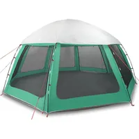 VidaXL Poolzelt mit abnehmbarem Überzelt Netzwänden Meergrün 510x510cm