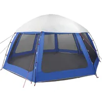 VidaXL Poolzelt mit abnehmbarem Überzelt Netzwänden Azurblau 510x510cm
