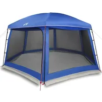 VidaXL Poolzelt mit abnehmbarem Überzelt Netzwänden Azurblau 618x532cm