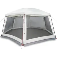 VidaXL Poolzelt mit abnehmbarem Überzelt Netzwänden Grau 618x532cm