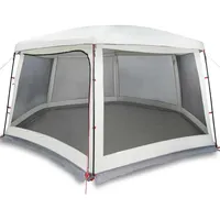 VidaXL Poolzelt mit abnehmbarem Überzelt Netzwänden Grau 670x590cm