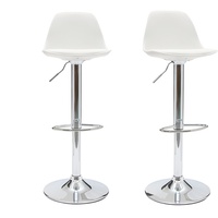 Miliboo 2 Design-Barhocker STEEVY Weiß