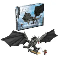 Mattel MEGA Skyrim Alduin der Weltenfresser mit 619 Teilen,