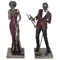 JS Garten Deko Deko Figuren Jazz Musiker Sänger und