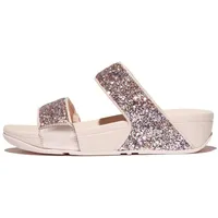 FitFlop Damen Lulu Multi-Tonal Glitter Slides Sandale, Rose, 38