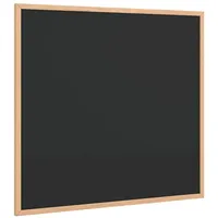 VidaXL Kreidetafel mit massivem Kiefernholzrahmen Schwarz 60x55 cm