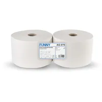 Plock GmbH Funny Putzpapierrollen, 2 lagig, hochweiß, circa 22