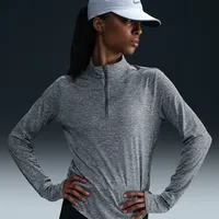 Nike Damen Swift Dri-Fit UV-Laufoberteil grau