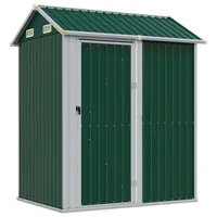 VidaXL Gerätehaus Grün 192x152,5x237 cm Verzinkter Stahl