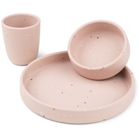 Done by Deer Silikon Abendessen Set Confetti rosa 3