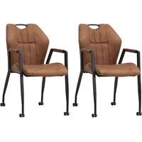 Omg design Armlehnstuhl OMG DESIGN "Point", braun (cognac, schwarz),