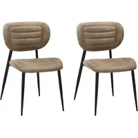 Omg design Esszimmerstuhl OMG DESIGN "Rikki", grau (taupe, schwarz),