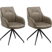 Omg design »Tijn« (Set) 2 Stk.Drehstuhl, Armlehnenstuhl, pflegeleicht