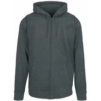 Build Your Brand Basic Reißverschlusspullover Charcoal L