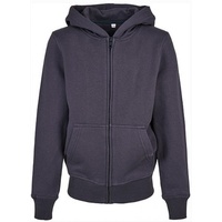 Build Your Brand Organic Basic Reißverschlusspullover - Navy -