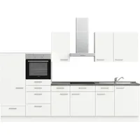 Nobilia Küchenzeile Touch I 330 cm weiß