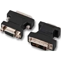 EFB EB464 DVI-VGA Adapter, 2x DVI-D 24+1, Bu.-Bu., schwarz