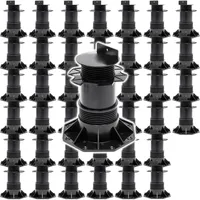 XPOtool Set 40x Stelzlager Terrassen, 2700kg, 137-215mm, Stellfüsse höhenverstellbar