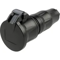 PCE Schutzkontaktkupplung KD fb SH IP54 schwarz Serie TopTaurus2
