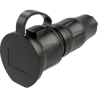 PCE Schutzkontaktkupplung DB fb IP54 schwarz Serie TopTaurus2 24711-ss