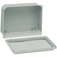 Schneider Electric Industriegehäuse Stahlbl. niedrige glatte Abdeckung, H85xB85xT49, IP55,