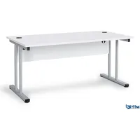Ceha Büroschreibtisch mit T-Fuß und Knieraumblende 160 x 80
