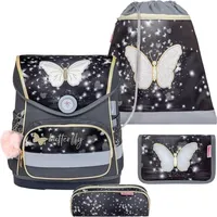 Belmil Compact Schulranzen-Set 4-tlg. - "Amazing Butterfly"