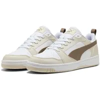 Puma Rebound v6 Low Herren Puma White-Totally Taupe-Alpine Snow