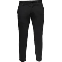 Only & Sons ONSMARK Slim Fit Chinohose Schwarz 38