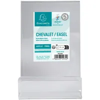 Exacompta 10x Tischaufsteller L Office glasklar - Kristall