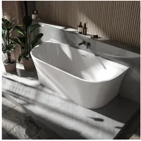 Bernstein Badewanne freistehend Bernstein nova Acryl Weiß glänzend 170x80x60cm