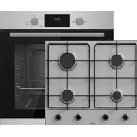 GASLINE Set GB850-FIX Gas Einbaubackofen - Einbau Gaskochfeld GAG60INX