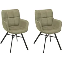 Omg design Armlehnstuhl OMG DESIGN "Marcon", grün (thyme, schwarz),