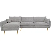Hti-Living Ecksofa Antonius Webstoff Grau links - Grau