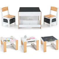 BABY VIVO Kindersitzgruppe mit multifunktionalem Tisch und 2 Stühlen