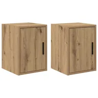VidaXL - Garagen-Wandschränke 2 Stk. Artisan-Eiche Holzwerkstoff