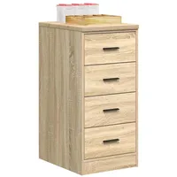 VidaXL Garagen-Aufbewahrungsschrank Sonoma-Eiche Massivholz Kiefer, Schrank, Werkzeugschrank, Lagerschrank, Garagenschrank,