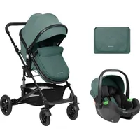 KIKKABOO Kombikinderwagen Amaia 3in1 i-Size Babyschale umbaubar Federung Tasche